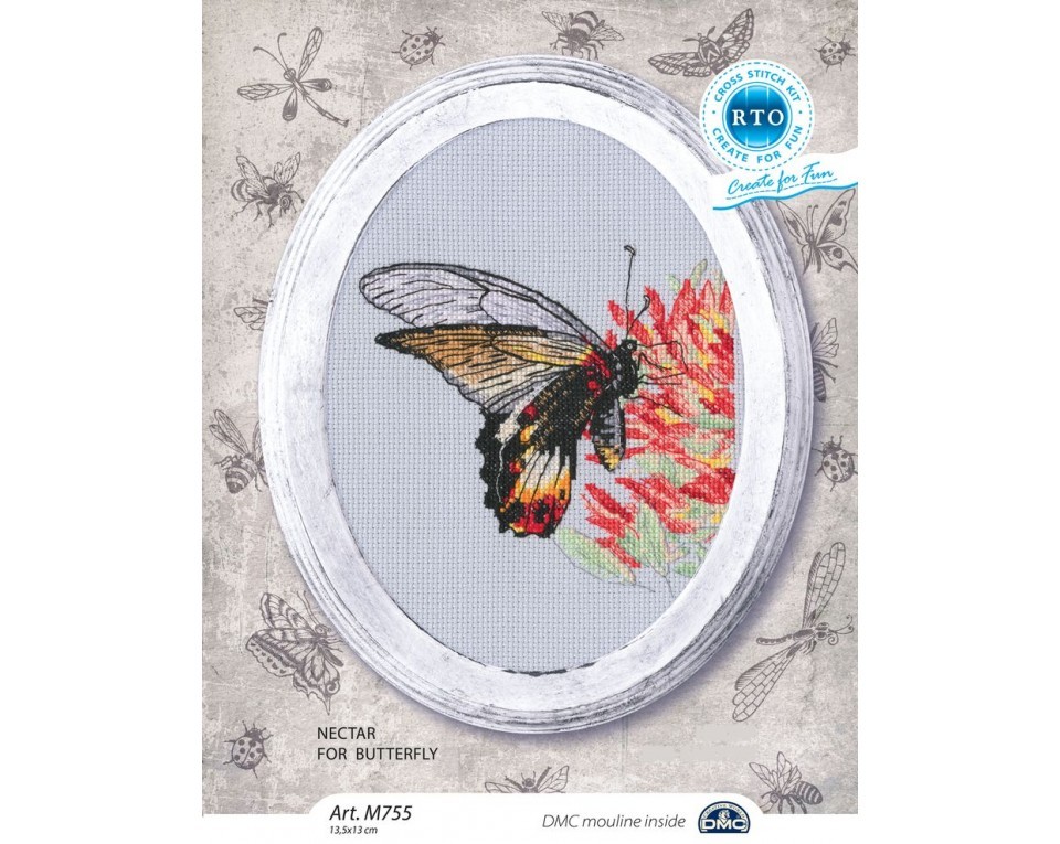 Cross-stitch kits "Nectar for butterfly", Article: M755