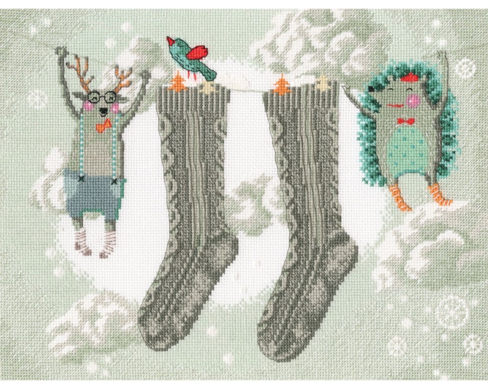 Cross-stitch kits "Winter cares", Article: M651