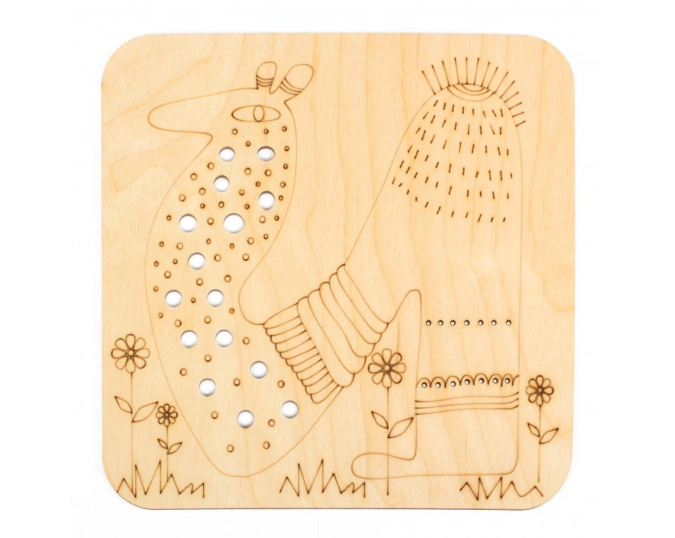 Plywood form "Buratini" - decorative plate, Article: DZ70024