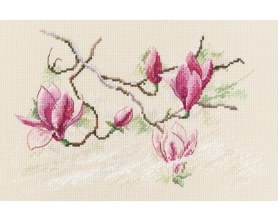 Cross-stitch kit "Magnolia flowers", Article: M732