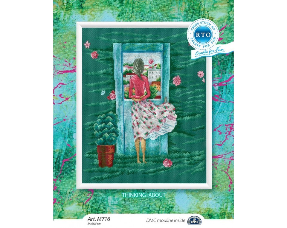 Cross-stitch kit "Thinking about", Article: M716