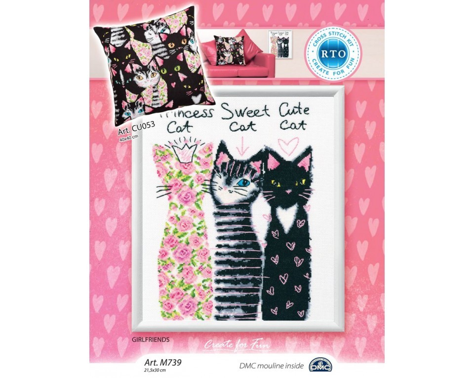 Cross-stitch kit "Girlfriends", Article: M739
