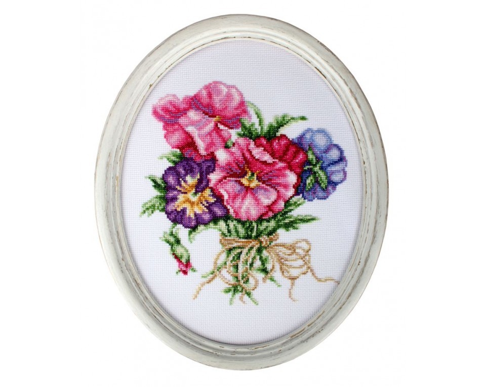 Cross-stitch kit "Violets bouquet", Article: M565