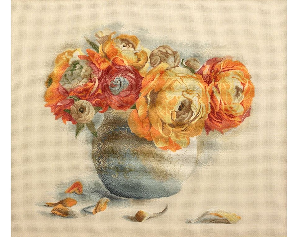 Cross-Stitch Kit "Bouquet Of Ranunculuses", Article: M204