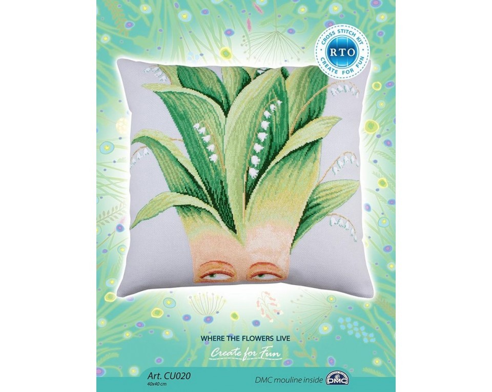 Cross-stitch kit "Where the flowers live", Article: CU020