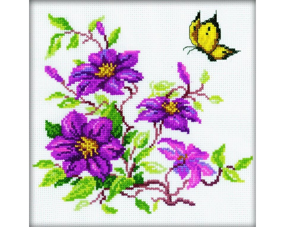 Cross-Stitch Kit "Clematis", Article: M145