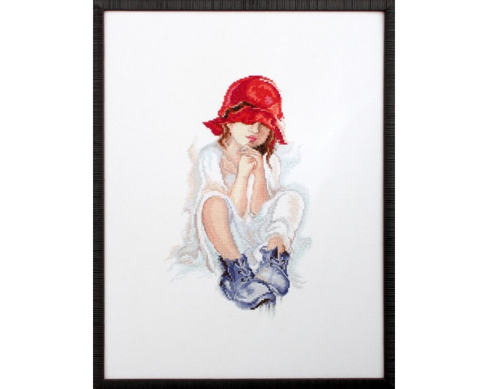 Cross-stitch kit "Girl dreaming", Article: M556