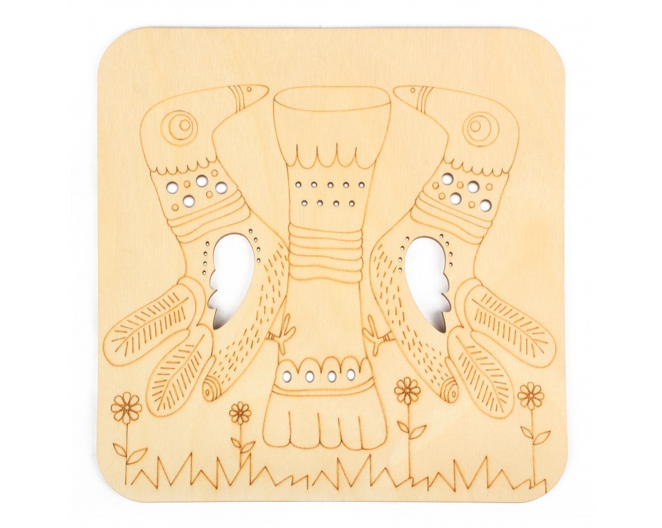Plywood form "Buratini" - decorative plate, Article: DZ70022