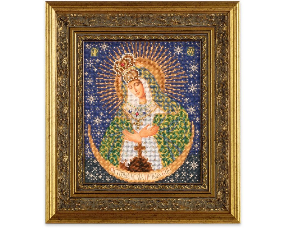 Icon beaded embroidery kit "Our Lady of the Gate of Dawn", Article: RB-161