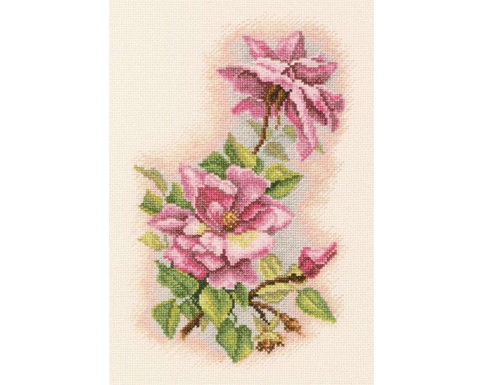 Cross-Stitch Kit "Silk roses", Article: M524