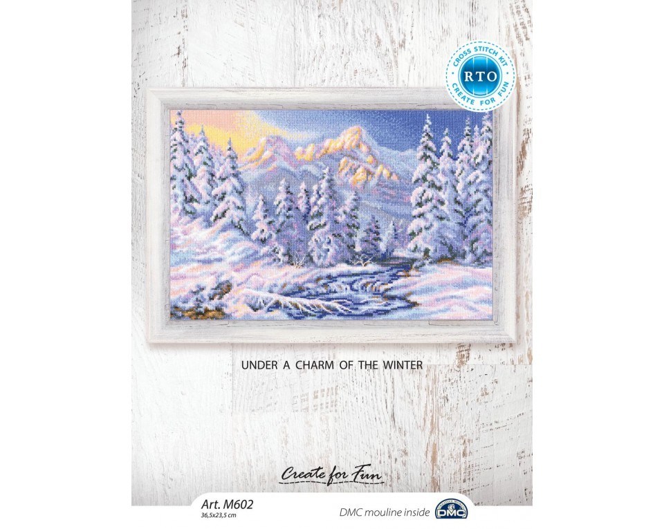 Cross-Stitch Kit "Under a charm of the winter", Article: M602