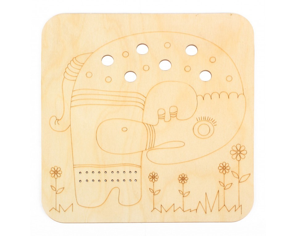 Plywood form "Buratini" - decorative plate, Article: DZ70027
