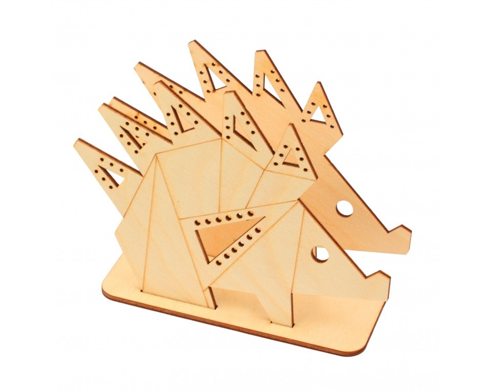 Plywood form "Buratini" in Origami style - support, Article: DZ80013