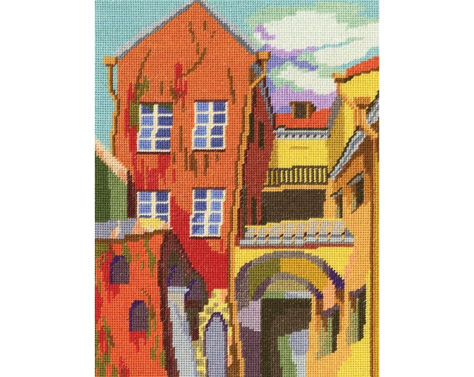 Cross-Stitch Kit "Colorful block", Article: M455