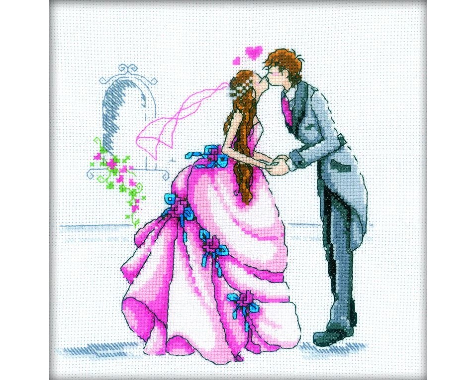 Cross-Stitch Kit "Couple – wedding", Article: M165