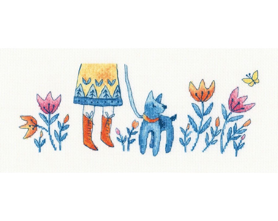 Cross-stitch kit "Blue puppy", Article: M705