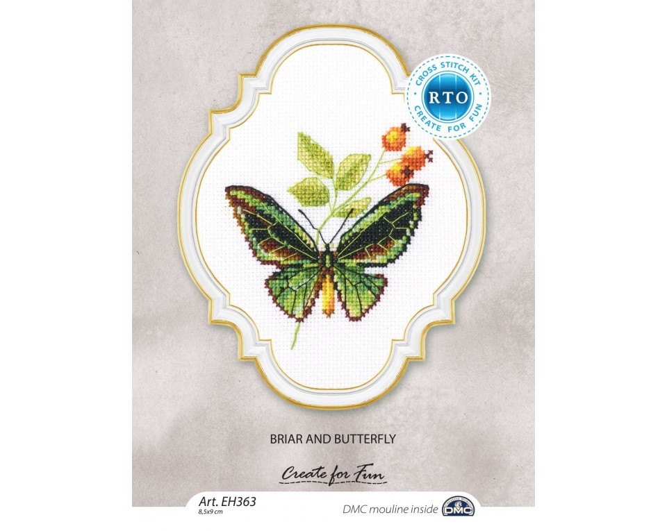 Cross-stitch kit "Briar and butterfly", Article: EH363