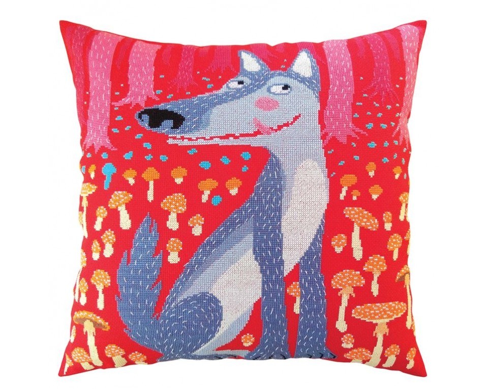 Cross-stitch kit "Wolves and spruces", Article: CU060