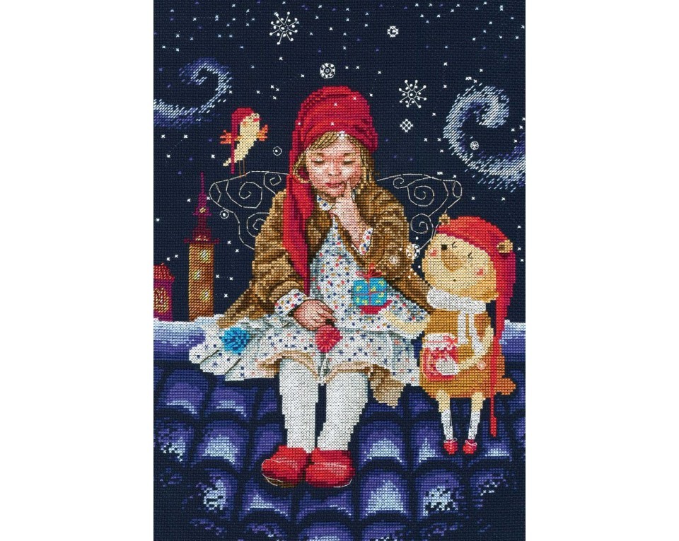 Cross-stitch kits "Fairy tales on the roofs", Article: M656