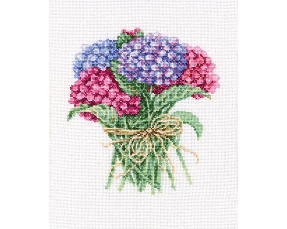 Cross-stitch kit "Hydrangea bouquet", Article: M564