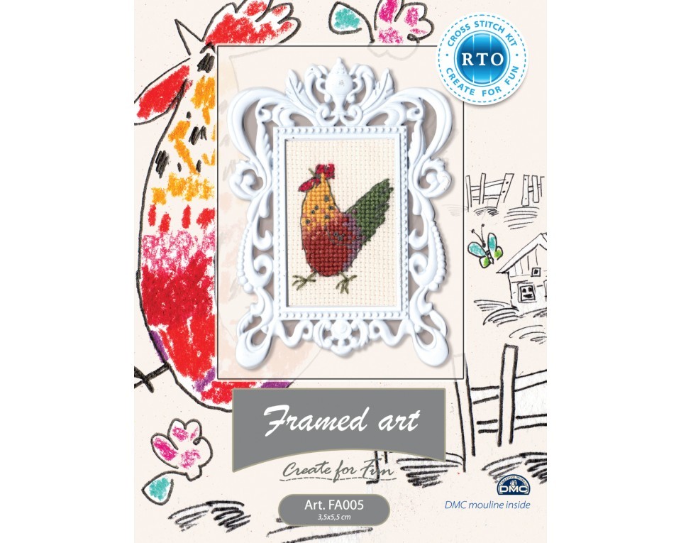 Cross-Stitch Kit "Hen", Article: FA005