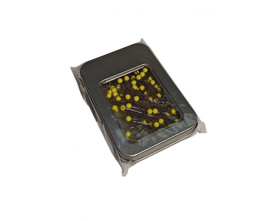 Pre-filled metallic pin box, Article: T00109