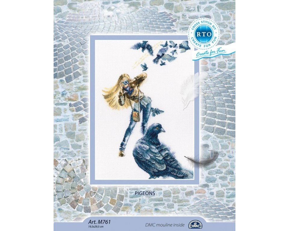 Cross-stitch kit "Pigeons", Article: M761