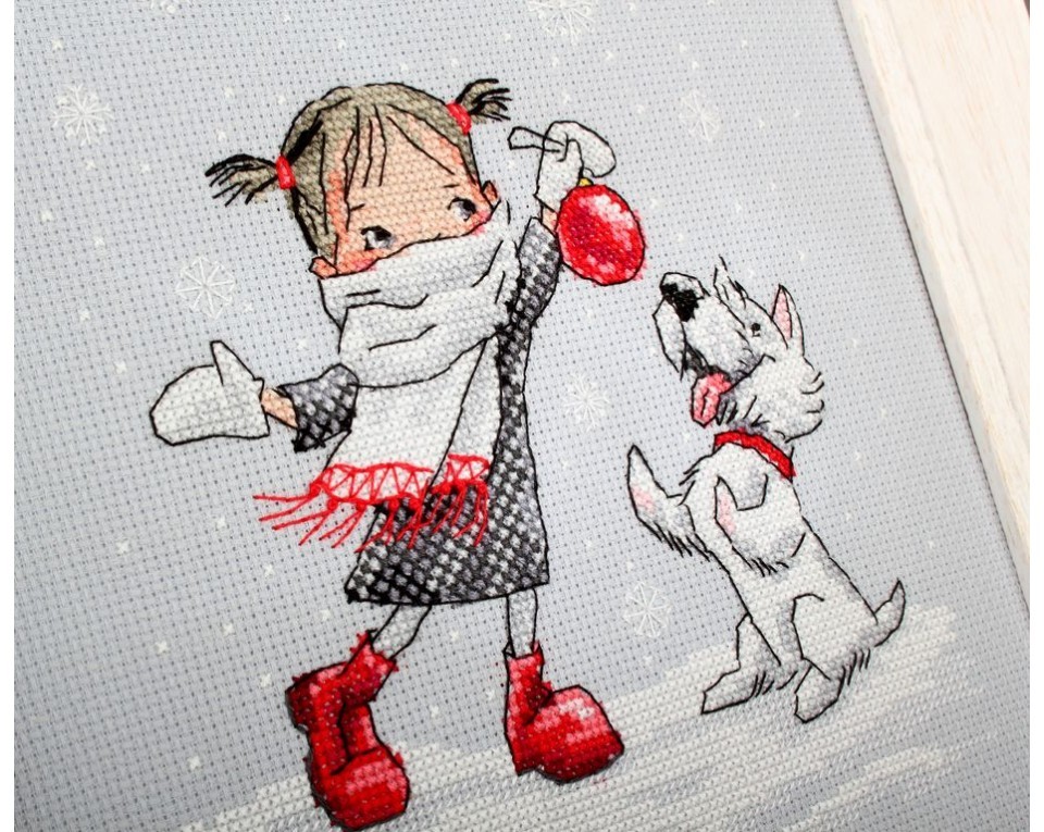 Cross-stitch kits "Dancing with snowflakes", Article: M652