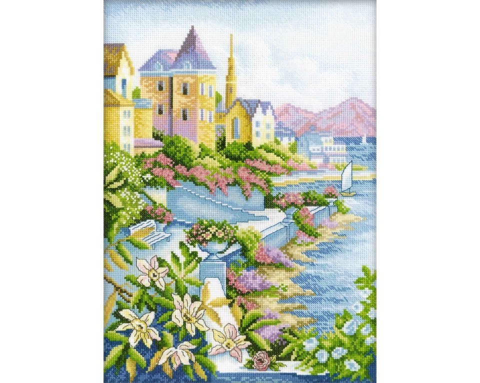 Cross-Stitch Kit "Town By The Sea", Article: M248