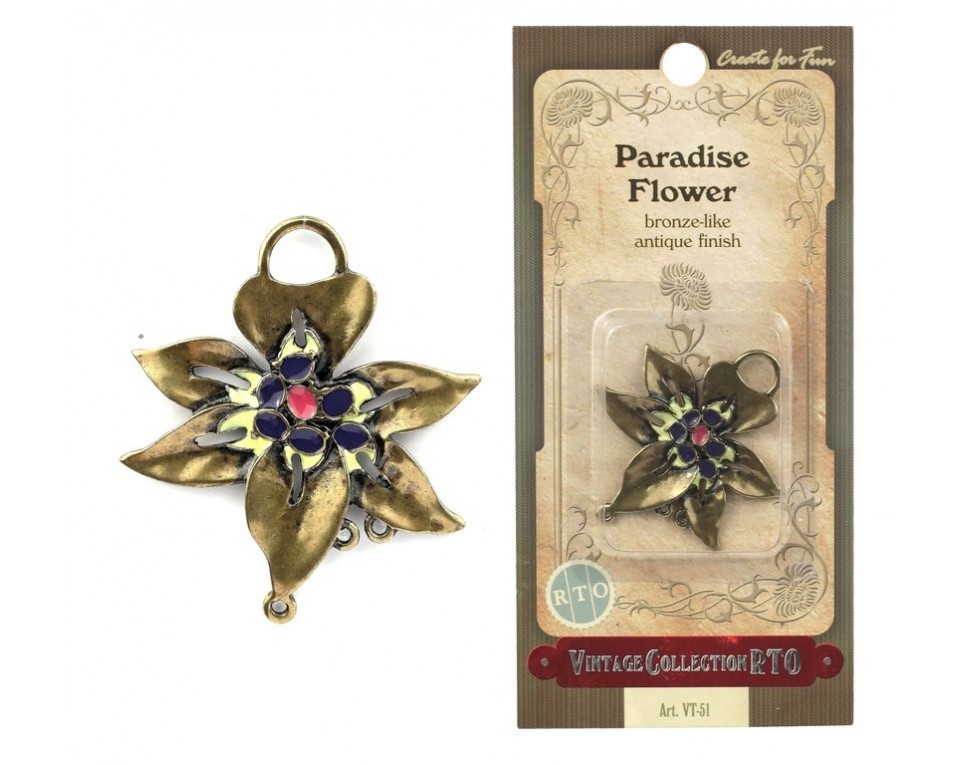 Vintage Pendant „Paradise flower”, Article: VT-51
