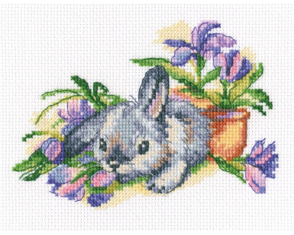 Cross-stitch kit "Eared and curious", Article: C288