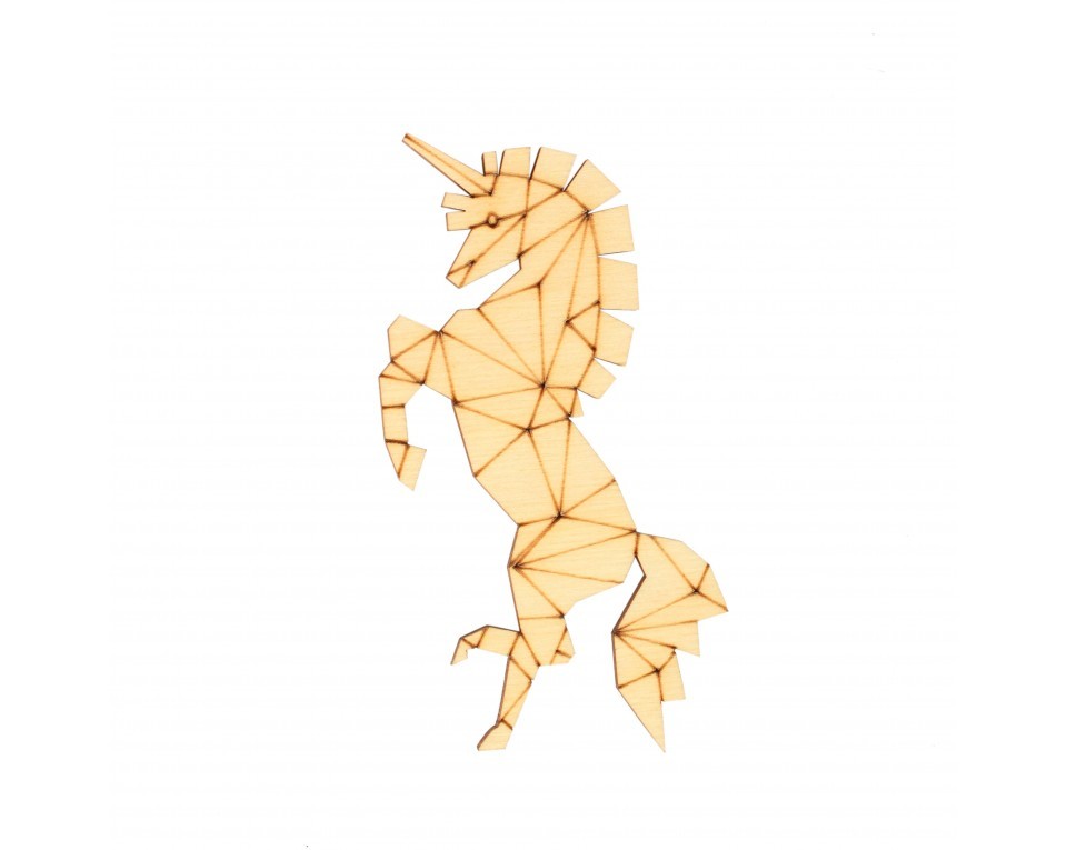 Plywood form "Buratini" in Origami style, Article: DZ80001