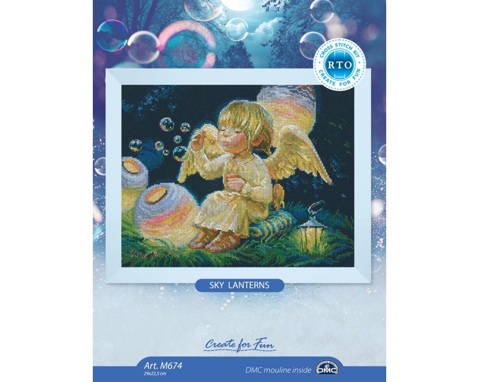 Cross-stitch kits "Sky lanterns", Article: M674