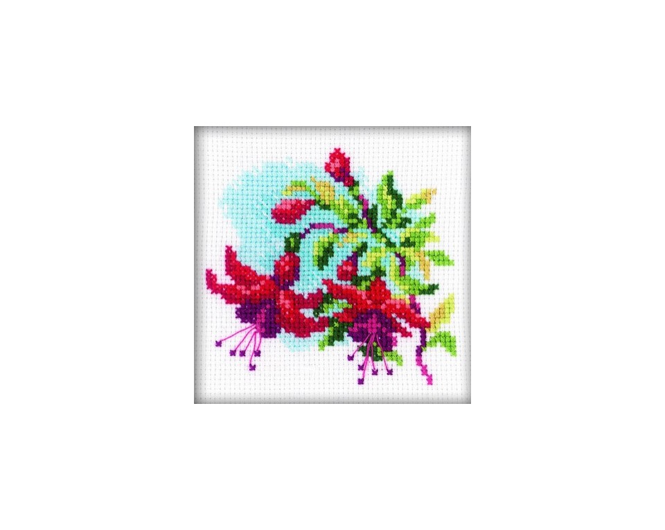 Cross-Stitch Kit "Fuchsia", Article: H174