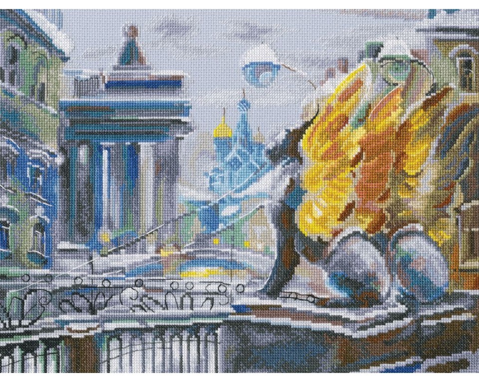 Cross-stitch kits "Statuesque griffons", Article: M591