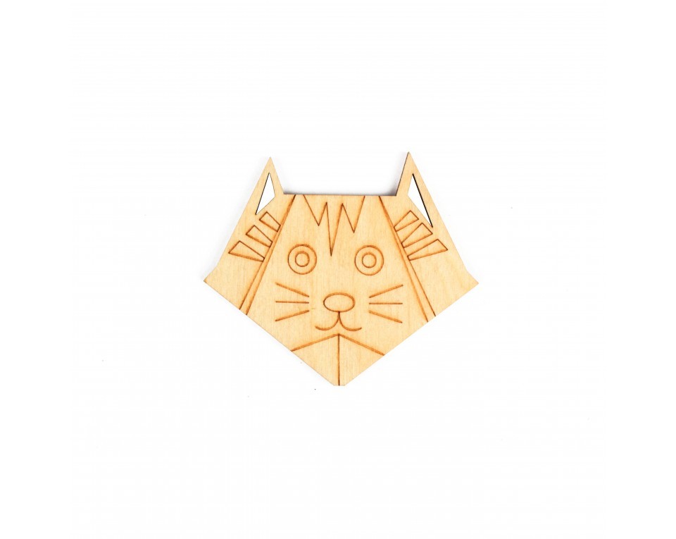 Plywood form "Buratini" in Origami style, Article: DZ80004
