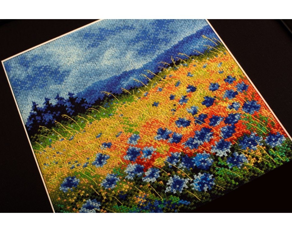 Cross-stitch kits "Skyblue cornflowers", Article: M625