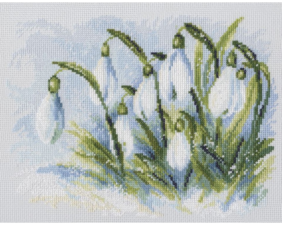 Cross-Stitch Kit "Early snowdrops", Article: M585