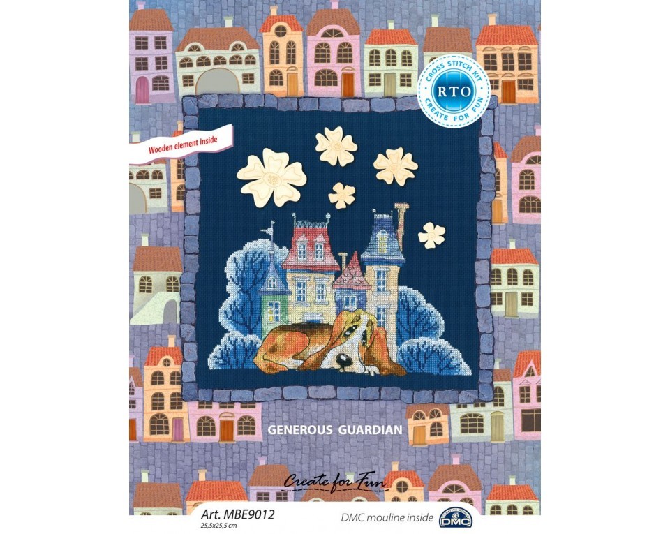 Cross-stitch kit with plywood form "Generous guardian", Article: MBE9012