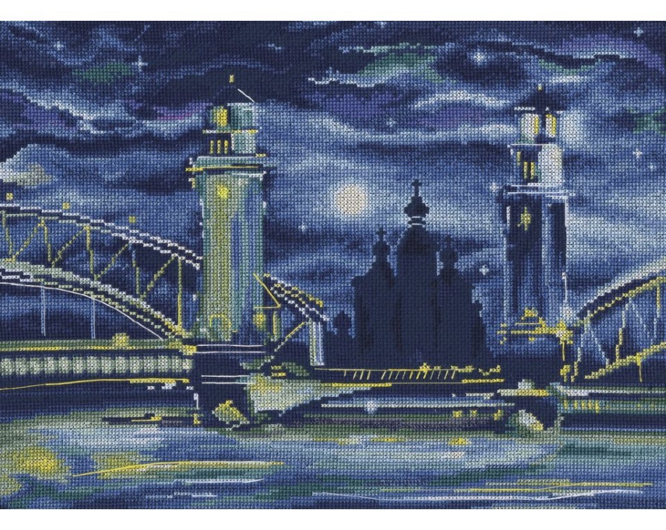 Cross-stitch kit "Night fairytale of St.Peterburg", Article: M575