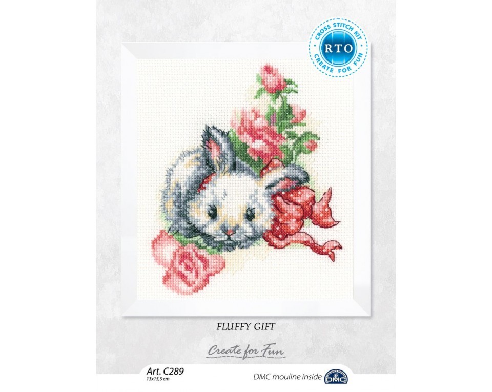 Cross-stitch kit "Fluffy gift", Article: C289