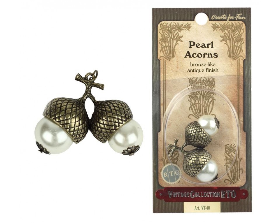 Vintage Pendant „Pearl acorns”, Article: VT-40