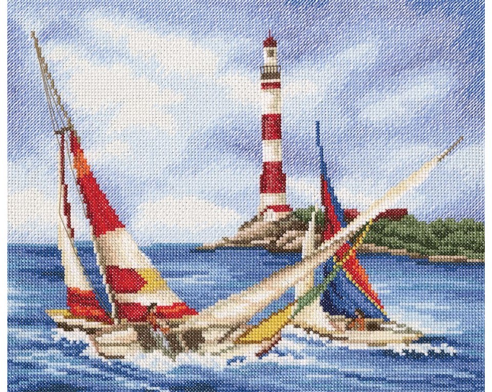 Cross-Stitch Kit "Sailing regatta", Article: M395