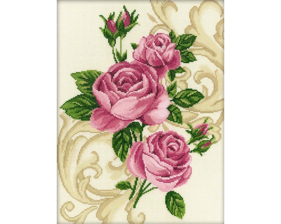 Cross-Stitch Kit "Ornament-Roses", Article: M257