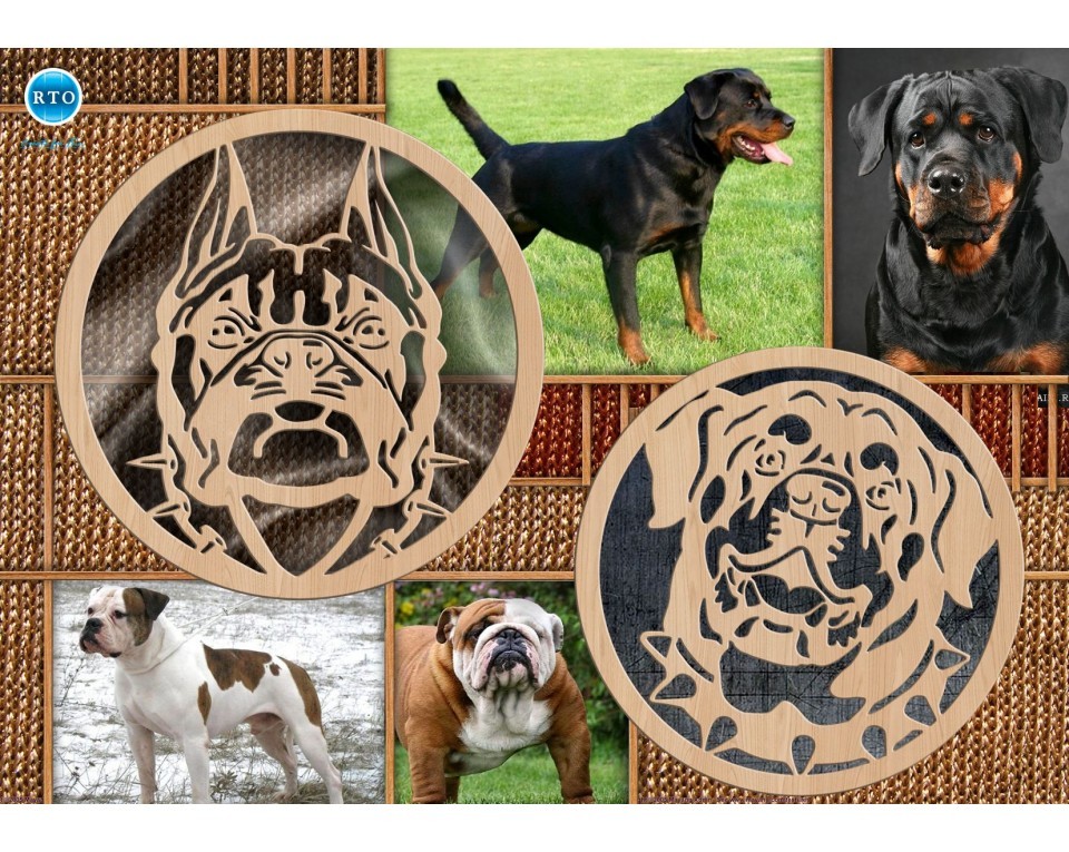 Plywood form "Buratini" - "Dog medal", Article: DZ70050