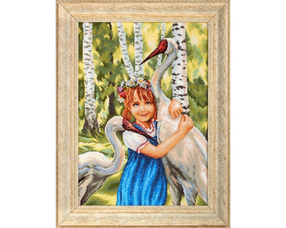 Cross-Stitch Kit "White cranes", Article: M346