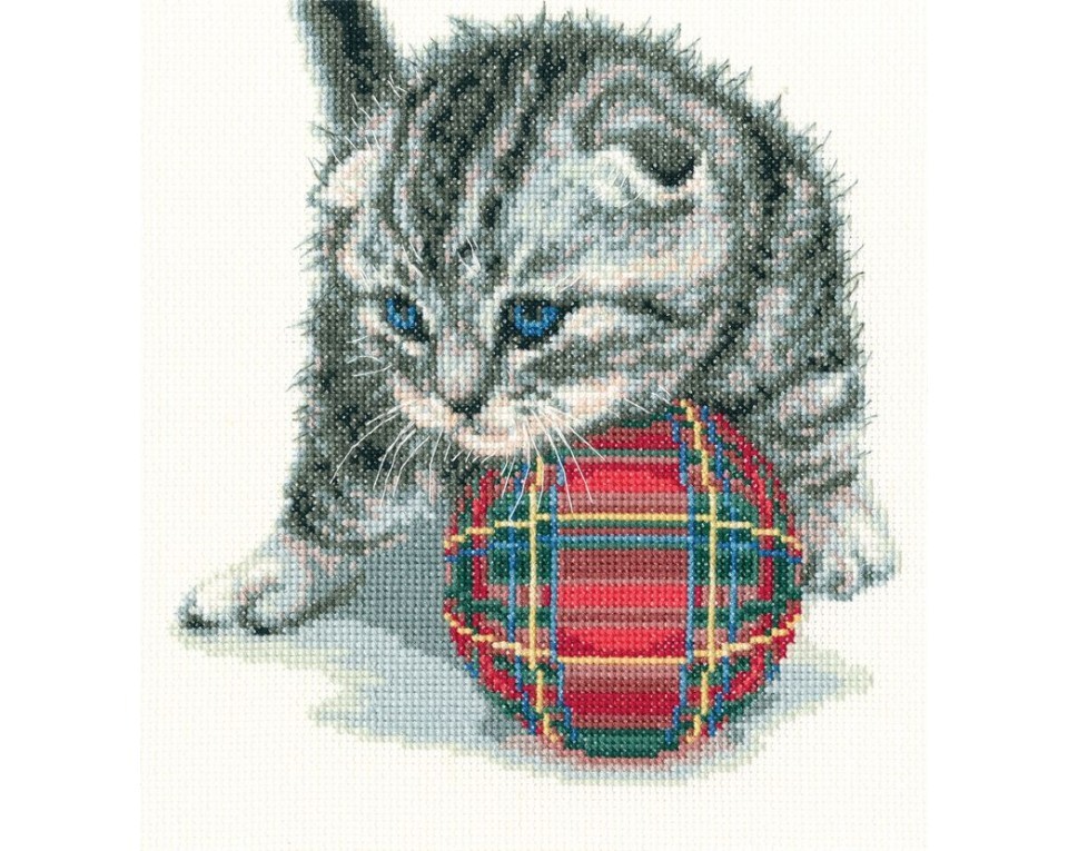 Cross-stitch kits "Playful kitten", Article: M708