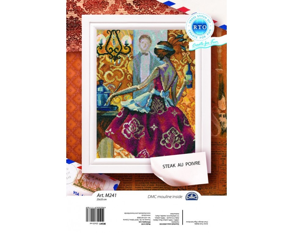Cross-Stitch Kit "Steak au pouvre", Article: M241