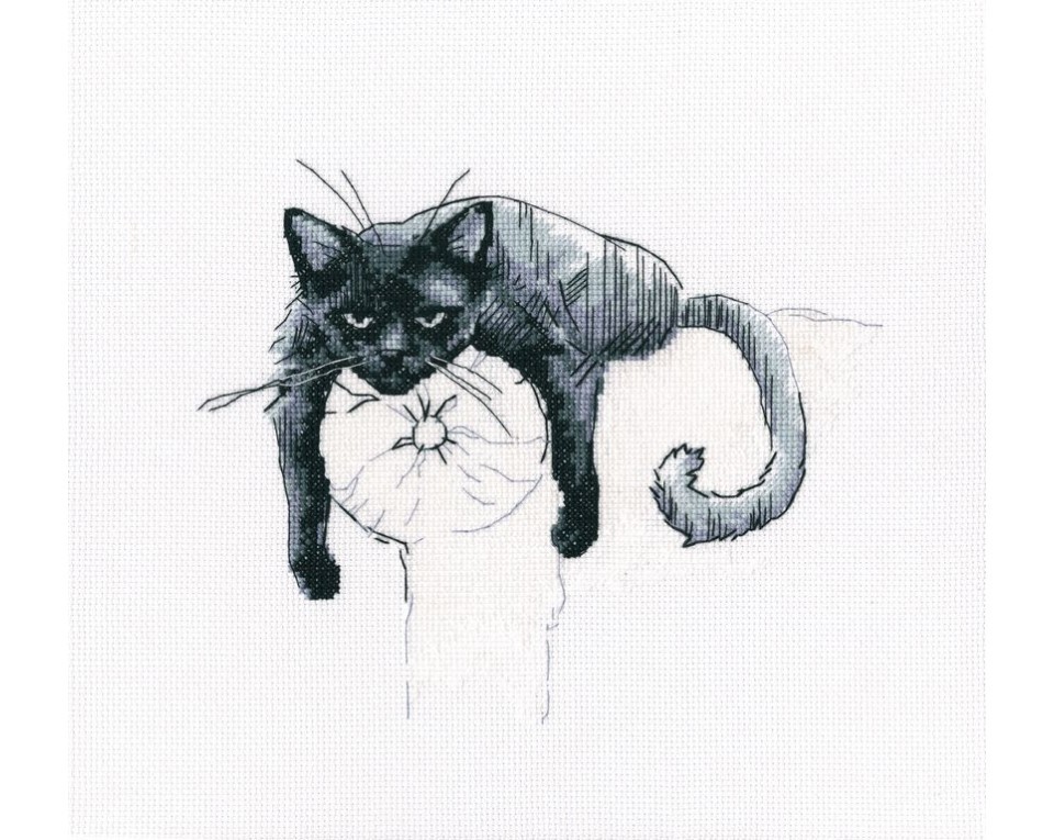 Cross-stitch kits "Among black cats", Article: M666