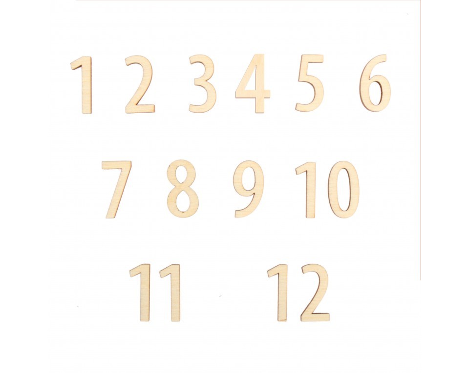 Plywood form - arabic numbers "Buratini", Article: DZ40035